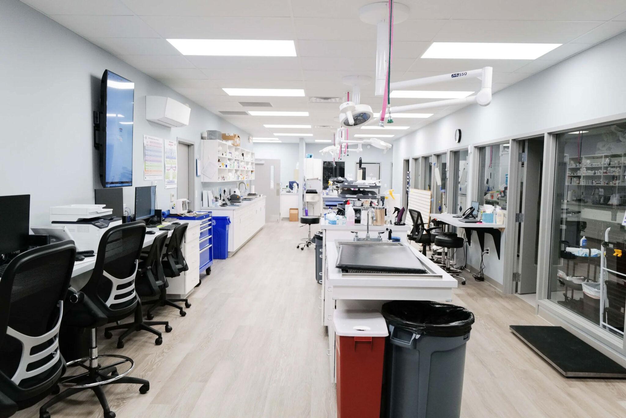 large open treatment room at Hershey Animal Emergency Center