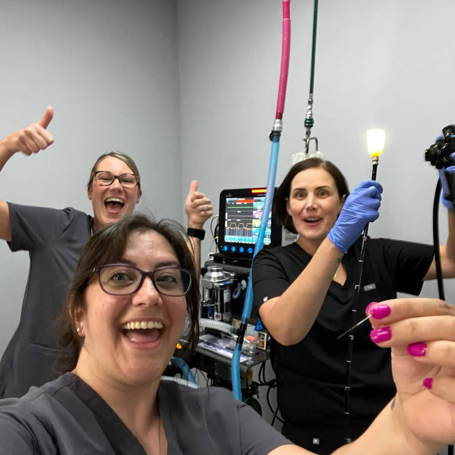 Veterinary Team Silly Photo