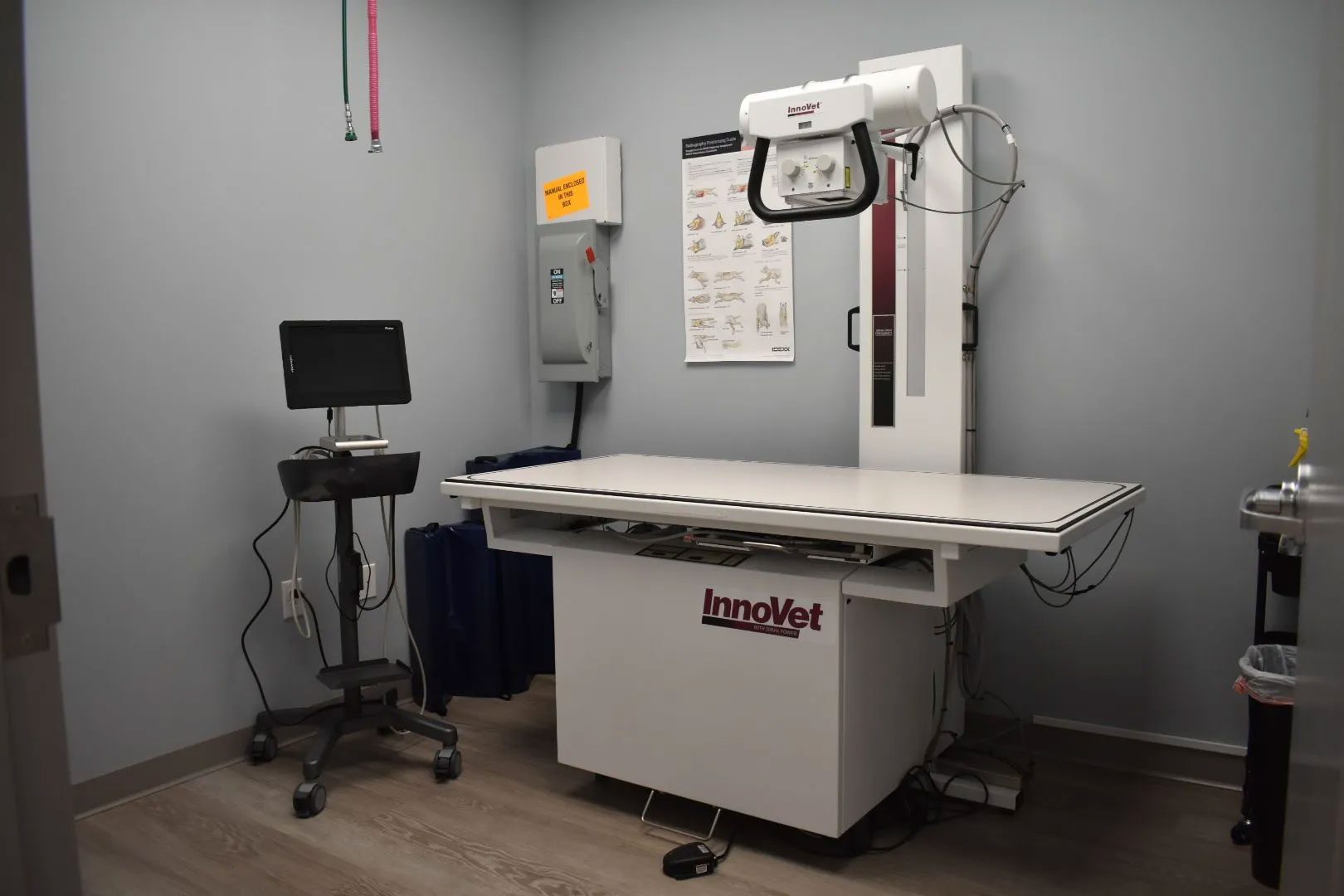 table for x ray and ultrasounds at Hershey Animal Emergency Center